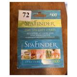 SPA FINDER GIFT CARD, $100, VALID AT 4500 SPAS
