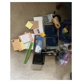 2 HALF DOLLAR COIN BOOKS, BINDER CLIPS, LABELS,