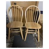 2 PINE CHAIRS