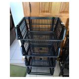 STACKING BASKETS, 4, 17X13