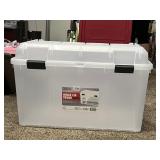 34.5-GAL HINGED LID STORAGE TOTE
