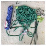DIAMOND BRAID POLY ROPE ONE NEW, ONE OPENED,