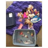 BARBIE DOLLS, HORSE, WITH TOTE, ETC.