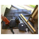 BOTTLE JACKS, SLEDGEHAMMER, BROOM