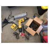 DEWALT CORDLESS DRILL, WIRE, SCREWS, ETC.