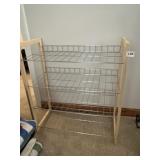 WIRE AND WOOD CLOSET ORGANIZER