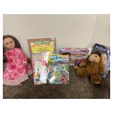 ALF PLUSH, COLORING BOOKS, 18" DOLL