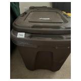 2 STORAGE TOTES WITH LIDS, 18 GAL