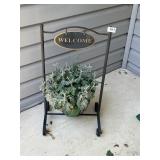 WELCOME SIGN PLANTER