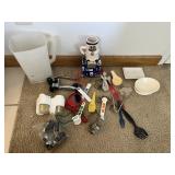 WINE OPENER, 4 CASTERS, EURO COLLECTION MUG,