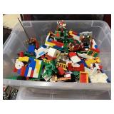 LEGOS, LOTS OF CHRISTMAS SETS, RUBBER ROLL OUT