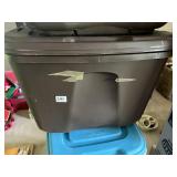 2 STORAGE TOTES WITH LIDS, 18 GAL