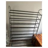 SHOE RACK 55"H35WX9.5 DEEP, WITH CLOSET HANGER