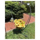 FOLDING FLOWER BASKET HOLDER 30"