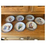 7 TOTAL CHRISTMAS CHILD HUMMEL PLATES 77.78.79.