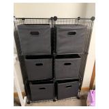 6 BIN CUBE STORAGE STAND