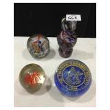ART GLASS PAPERWEIGHTS, CERAMIC SOCIETY