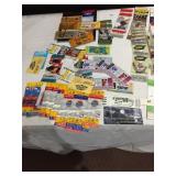 NASCAR PROGRAM AND HUGE ASSORTMENT OF TICKETS