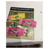 PITTSBURGH PIRATES OFFICIAL SCOREBOOK 1971 WORLD