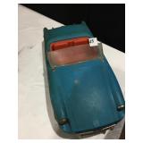 IDEAL TOY BLUE CAR, 17", PLASTIC