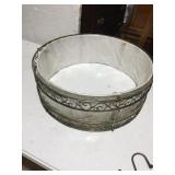 IRON RIM, CLOTH INTERIOR SHADE, 24 DIA