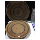 21" SHALLOW TIGHTLY WOVEN BASKETS