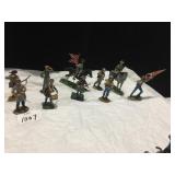 8 PEWTER MINIATURE CIVIL WAR SOLDIERS