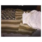 FLAG BLANKET, EMBROIDERED TABLECLOTH, ETC.