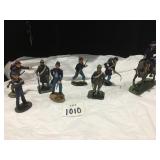 8 PEWTER MINIATURE CIVIL WAR SOLDIERS