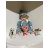 TALKING PINK PANTHER TOY WORKS, PORCELAIN FACE