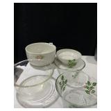 HOLLY BOWLS, POTTERY BOWL, ETC.