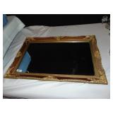 GOLD FRAMED MIRROR, 17X25