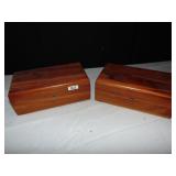 2 CEDAR HOPE CHEST / JEWELRY BOXES