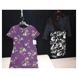 TAHARI SIZE 10 BLACK & WHITE DRESS, JESSICA