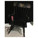 STENCIL BACK CHILDS ROCKING CHAIR, WILLIAMSBURG