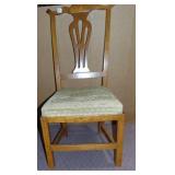 UPHOLSTERED AND WOOD DINING CHAIR