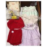 BABY CLOTHES, RED OUTFIT, DRESSES, HANGERS