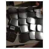 20 SILVER TONE BELT BUCKLES, READY TO ENGRAVE OR