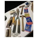 DOOR MARKERS, AX, HAMMER, FLAPPERS, HOOKS,