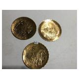 NATALIE BRONZE PLATES, CARRIAGE, TRAIN, 94 & 80