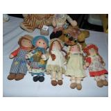 SHERMAN PUPPETS BEAN DOG, GUND RUBBER FACE MONKEY