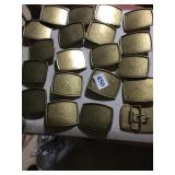 20 BRONZE TONE BELT BUCKLES, READY TO ENGRAVE OR