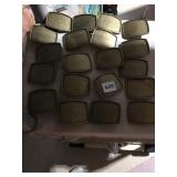 20 BRONZE TONE BELT BUCKLES, READY TO ENGRAVE OR