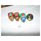 4 TIN FRICTION BUGS, YONE MADE IN JAPAN