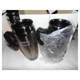 3 NEW DUNCAN DONUT COFFEE TRAVEL MUGS IN BOXES