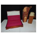 WOOD SILVERWARE CHEST