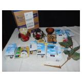 LIGHT BULBS, CANDLE HOLDER ETC.