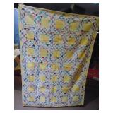 HAND MADE BABY QUILT, 46X55