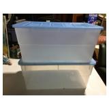 2 STORAGE TUBS 24X14X11