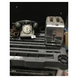 GENERAL DELUXE TOASTER AND ROTARY PHONE